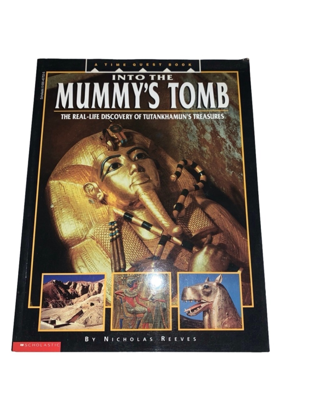 Scholastic Into The Mummy's Tomb Coffee Table Book One Size Black Gold